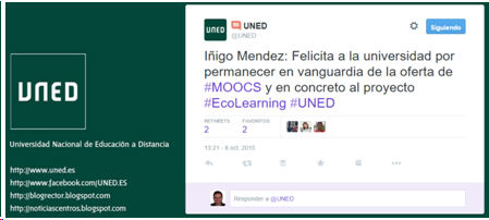 MinistrodeEducacionES_ECOLearning_Tweet